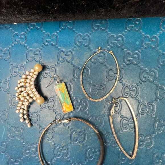 Lot of 5 Single Fashion Earrings – Mixed Styles & Colors - Picture 4 of 8